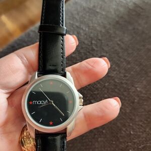 Macy’s  Silver and Black Watch